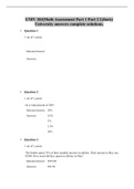 UNIV 104&vert;Math Assessment Part 1 Part 2 Liberty University answers complete solutions&period;