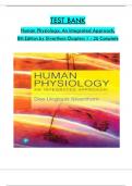 Test Bank for Human Physiology an Integrated Approach 8th Edition &lpar;Silverthorn&comma; 2019&rpar;All  Chapters Covered &comma;Latest Edition