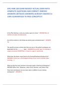 EPIC AMB 100 EXAM NEWEST ACTUAL EXAM WITH  COMPLETE QUESTIONS AND CORRECT VERIFIED  ANSWERS &lpar;DETAILED ANSWERS&rpar; ALREADY GRADED A&plus;  100&percnt; GUARANTEED TO PASS CONCEPTS&excl;&excl;&excl;