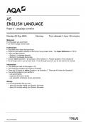 AQA AS ENGLISH LANGUAGE Paper 2 JUNE 2024 QUESTION PAPER