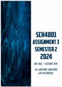 SCH4801 Assignment 3 Semester 2 2024 &vert; Due 7 October 2024