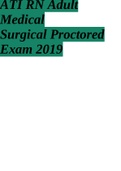 ATI RN Adult Medical Surgical Proctored Exam 2019.