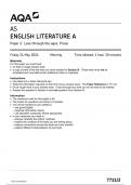 AQA AS ENGLISH LITERATURE A Paper 2 JUNE 2024 QUESTION PAPER