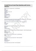 Cranial Nerves Exam Prep Questions and Correct Answers&period;