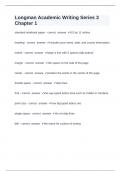 Longman Academic Writing Series 3 Chapter 1 questions and answers verified 2024