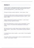 Series 3 8 questions and answers verified 2024