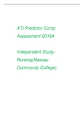 ATI Predictor Comprehensive Assessment 2019 A