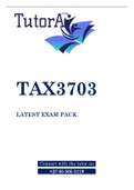 TAX3703 EXAM PACK 2022