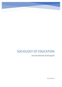 Summary  Sociology of education (011366)
