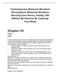 Contemporary Maternal Newborn Nursing Care Maternal Newborn Nursing Care Nurse, Family, 8th Edition By Patricia W. Ladewig-Test Bank