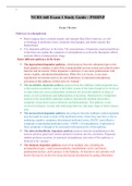 NURS 660 Exam 1 Study Guide - PMHNP