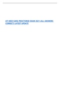 Exam &lpar;elaborations&rpar; ATI MED SURG PROCTored 2021  