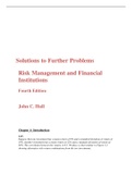Solutions to Further Problems   Risk Management and Financial Institutions Fourth Edition   John C&period; Hull