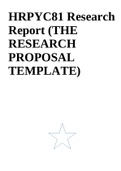HRPYC81 Research Report (THE RESEARCH PROPOSAL TEMPLATE)