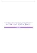 Samenvatting  Cognitieve Psychologie