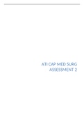 ATI CAPSTONE-MED SURG-ASSESSEMENT 2; complete assessment solutions