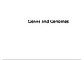 Notes for Genes and Genomes