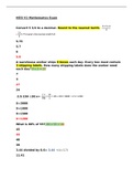 HESI V1 Mathematics Exam