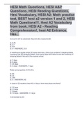 HESI Math Questions, HESI A&P Questions, HESI Reading Questions, Hesi Vocabulary, HESI A2: Math practice test, BEST hesi a2 version 1 and 2, HESI Math Questions!!!, Hesi A2 Vocabulary from book, HESI A2 - Reading Comprehension!, hesi A2 Entrance ,with com