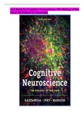 Test Bank for Cognitive Neuroscience, The Biology of the  Mind 5th Edition by Gazzaniga