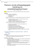 Samenvatting  Thema's uit de orthopedagogiek: handicap en ontwikkelingsstoornissen (P0W97a)