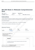 NR 509 Week 3 Midweek Comprehension Quiz_Latest 2022Solution