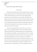 Summary HCA-240 Topic 2 Essay Variance Analysis