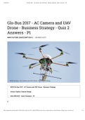 Glo-Bus - AC Camera and UAV Drone - Business Strategy - Quiz 2 Answers - P1