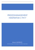 Procesmanagement in de praktijk hoofdstuk 1 tm 7 