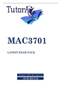 MAC3701 EXAM PACK 2022