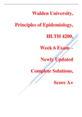 HLTH 4200 Principles Of Epidemiology Final exam / HLTH 4200 Week 6 Final Exam (100% Correct Spring Qtr latest 2022)