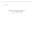 LJU4802 - Professional Ethics Study Guide