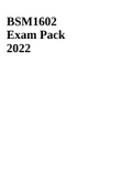 BSM1602 Exam Pack 2022