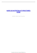 Exam (elaborations) NURS 225 NUTRITION ATI PROCTOR 2022