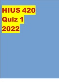 HIUS 420 Quiz 1 2022