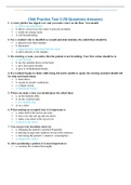 CNA Practice Test 3 (50 Questions Answers)