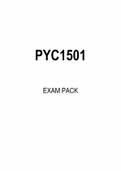 PYC1501 EXAM PACK 2022