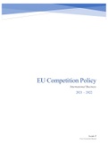 EU Competition Policy Summary of the course