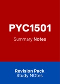 PYC1501 - Notes (Summary)