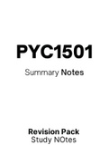 PYC1501 - Notes (Summary)