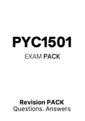 PYC1501 - MCQ Test Bank (2022)
