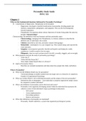 Personality Study Guide PSYC 553