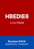HBEDIE6 (Notes, ExamPACK and  Assignment Tut201 Letters)