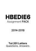 HBEDIE6 - Tutorial Letters 201 (Merged) (2014-2018) (Questions&Answers)