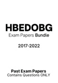 HBEDOBG - Previous Exam Papers &lpar;2017-2022&rpar;