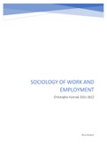 Summary  sociology of work and employment