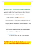 NURS C475 Study Guide &lpar;7&rpar;-1 STUDY GUIDE for C475 Care of Older Adult Objective Assessment LATEST