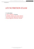ATI Nutrition Exam