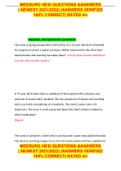 MEDSURG HESI QUESTIONS &ANSWERS &lpar; NEWEST 2021&sol;2022&rpar; &lpar;ANSWERS VERIFIED 100&percnt; CORRECT&rpar; RATED A&plus;
