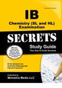 IB Chemistry (SL and HL) Examination | 2022 latest update questions & answers